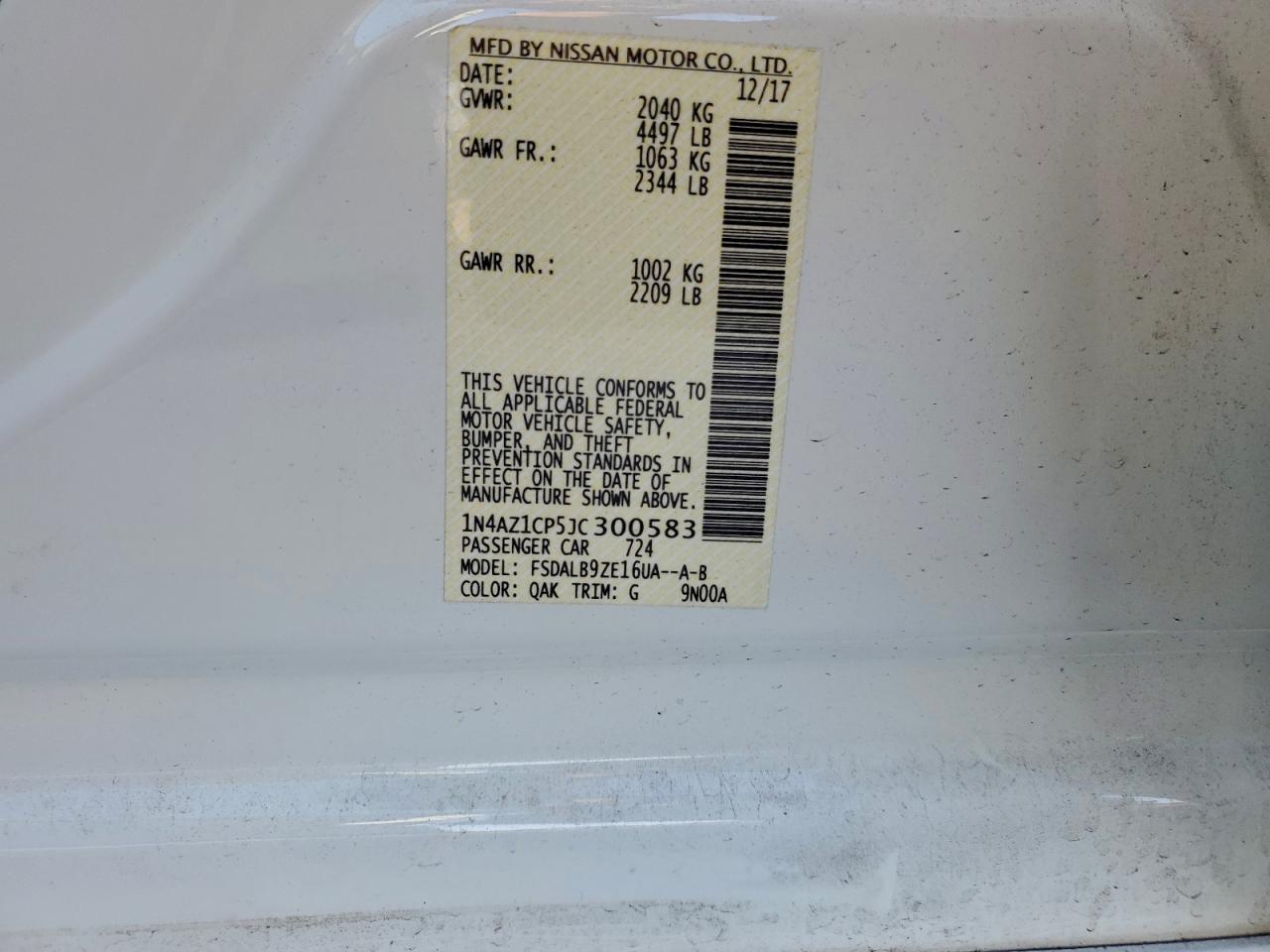 Nissan LEAF S Image 12